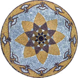 Flower Mosaic Art Medallion - Farah