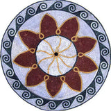 Round Flower Mosaic - Firewheel