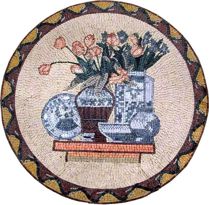Mosaic Art Medallion - Quai 