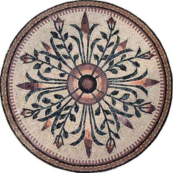 Round Flower Mosaic - Ada