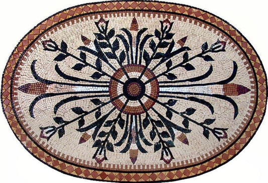 Oval Flower Mosaic - Ada II