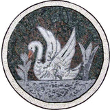 Medallion Mosaic Art - White Swan