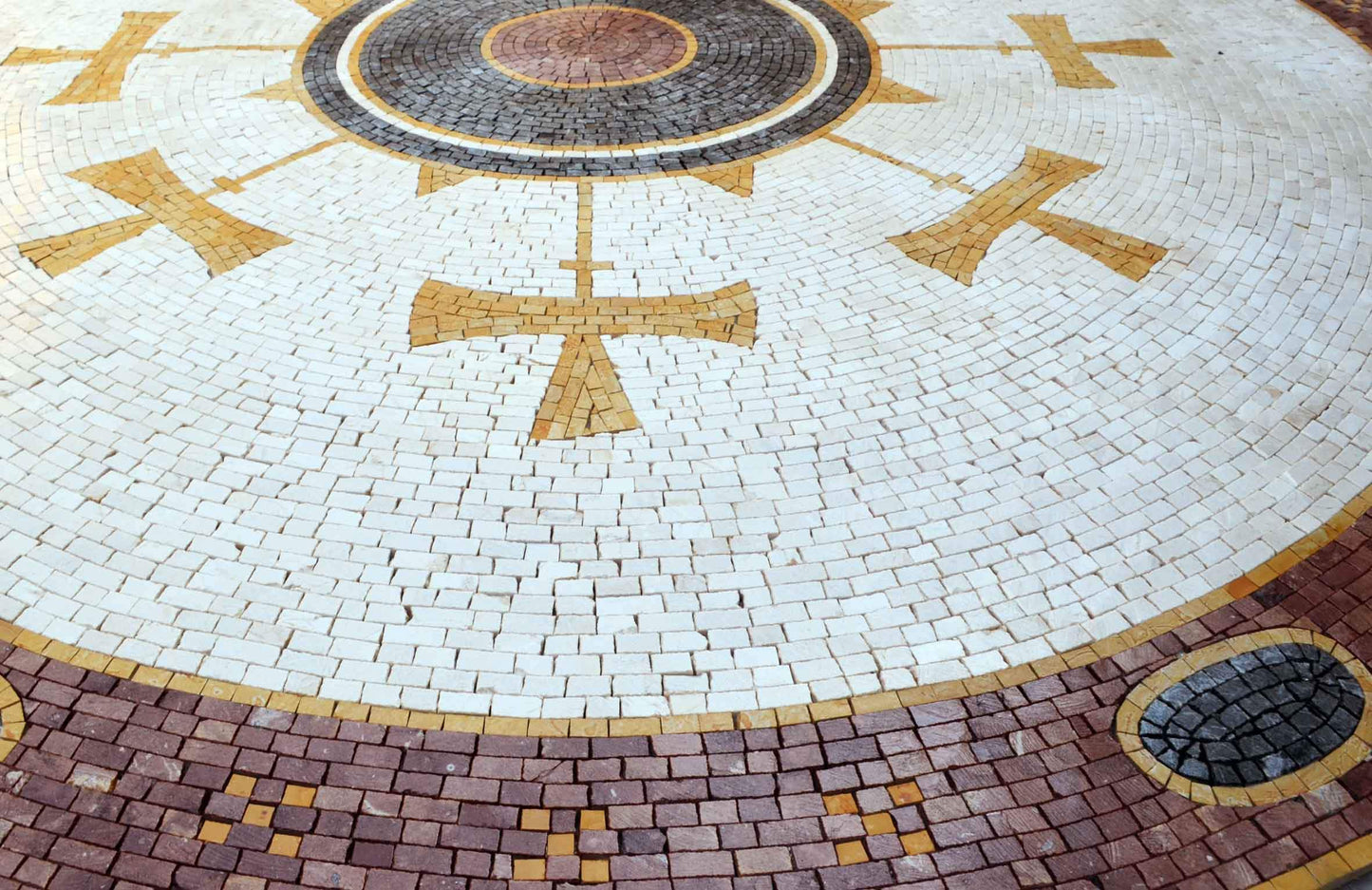 Mosaic Medallion - Cross Adornment