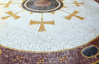 Mosaic Medallion - Cross Adornment
