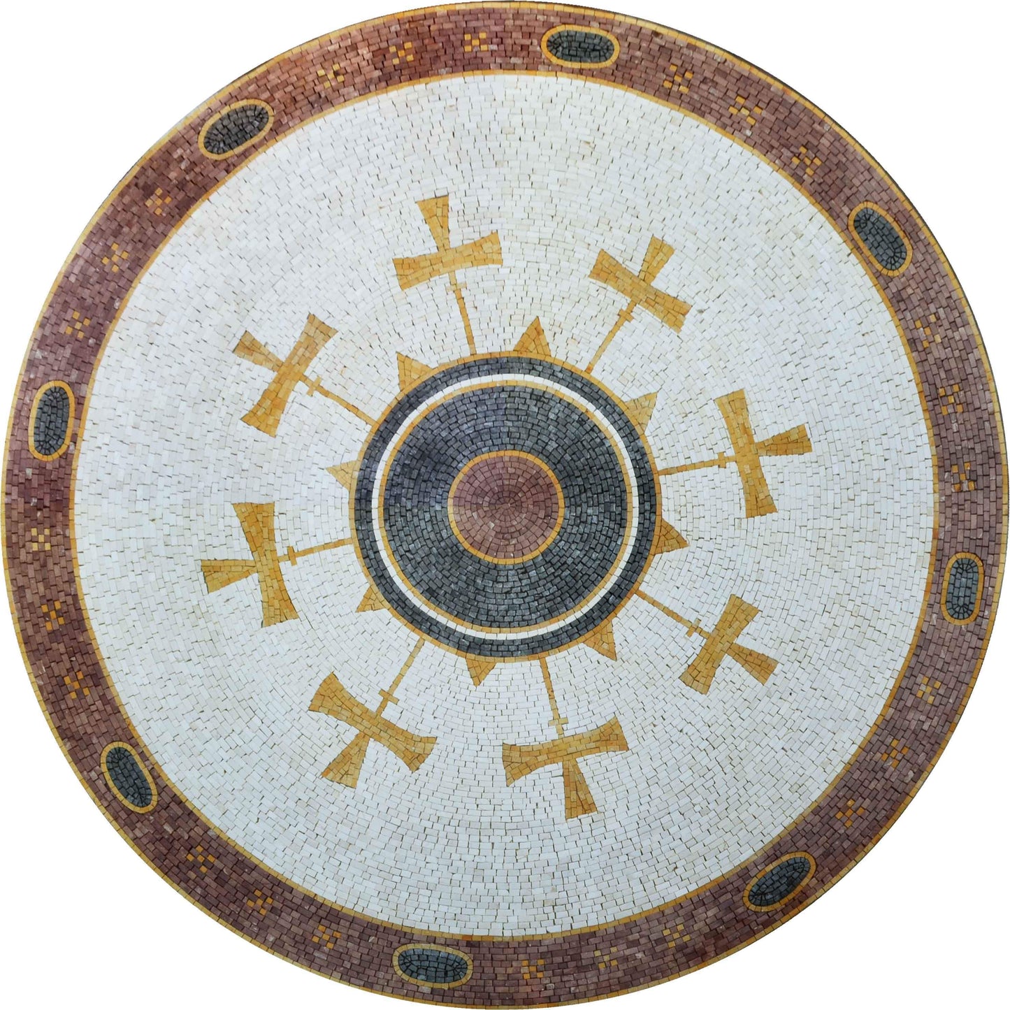 Mosaic Medallion - Cross Adornment