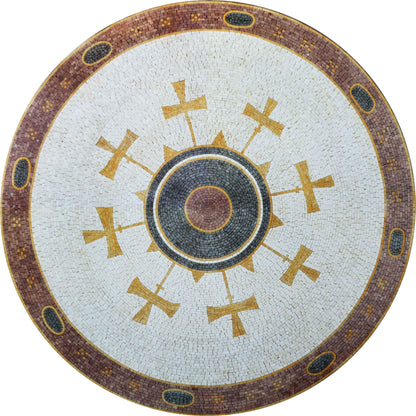 Mosaic Medallion - Cross Adornment