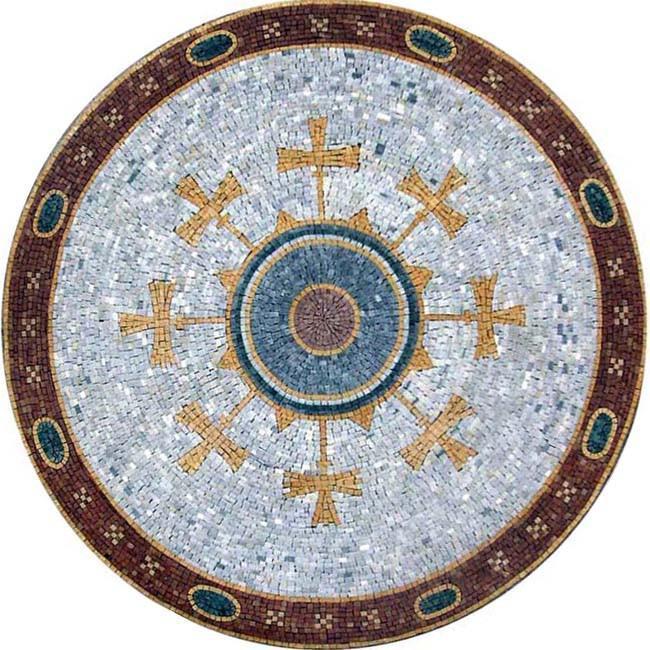 Byzantine Mosaic Art Medallion - Arela