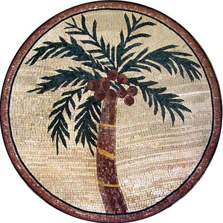 Medallion Mosaic Art - Palms 