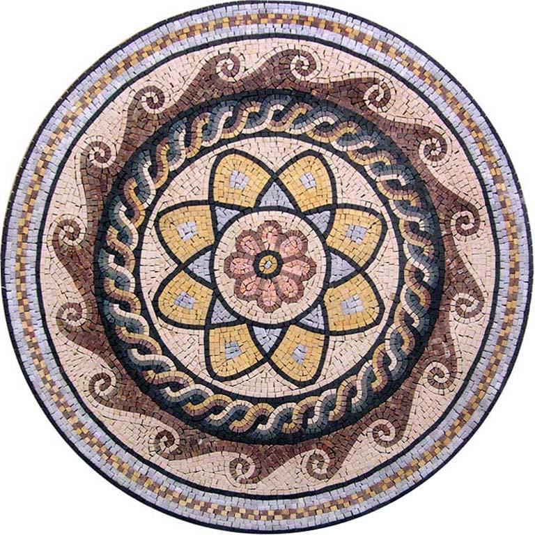 Floral Medallion Mosaic - Herita