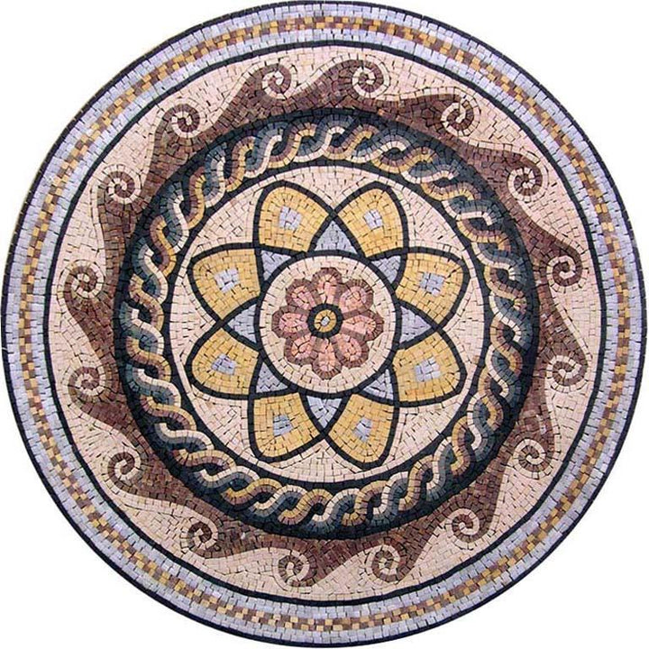 Floral Medallion Mosaic - Herita