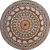 Roman Flower Mosaic Medallion - Warda