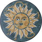 Celestial Marble Mosaic Medallion - Una Soleil