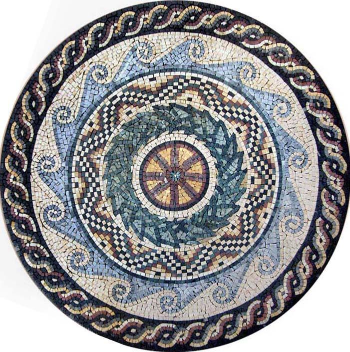 Multi-Patterned Art Mosaic - Juno