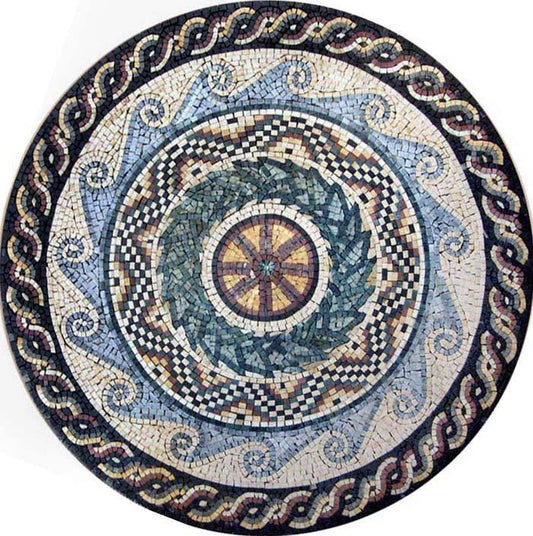 Multi-Patterned Art Mosaic - Juno