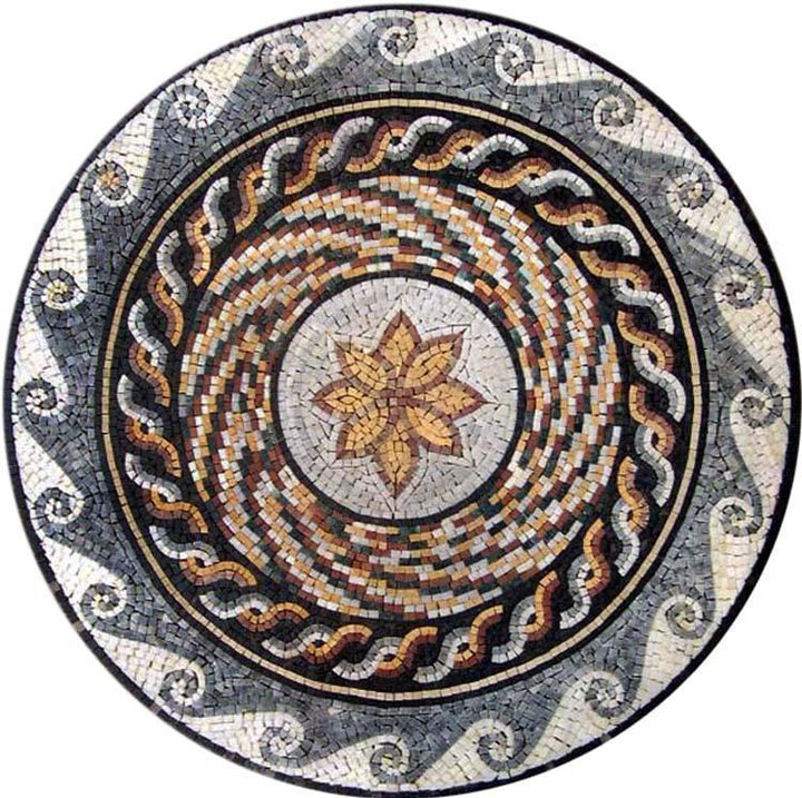 Roman Mosaic Art Flower - Ruva