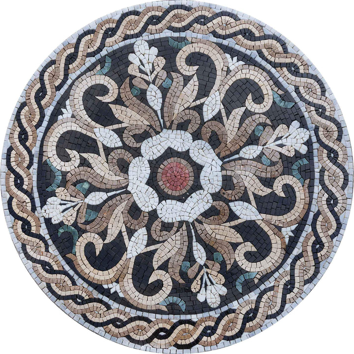Jacinth VI Medallion - Mosaic Art