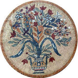 Medallion Mosaic - Flower And Vase 