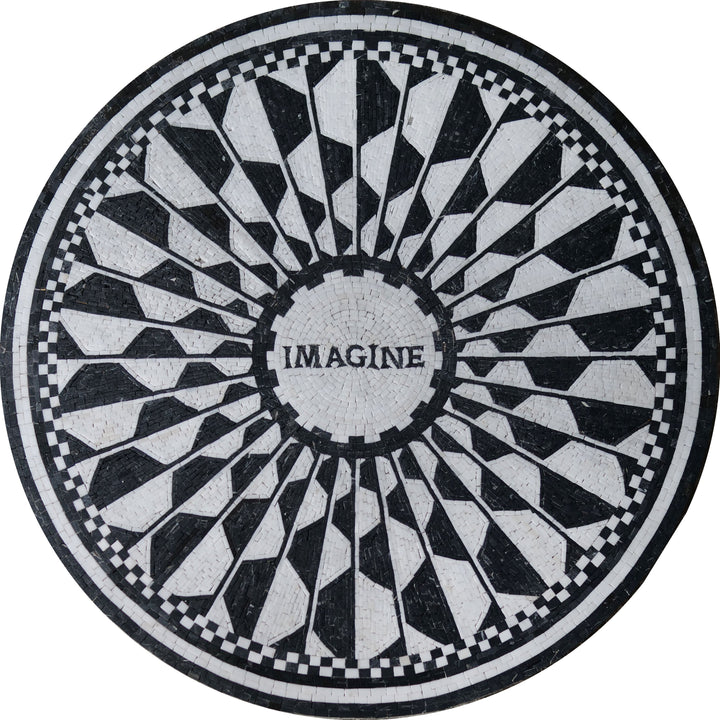 Modern Mosaic Medallion - Imagine II