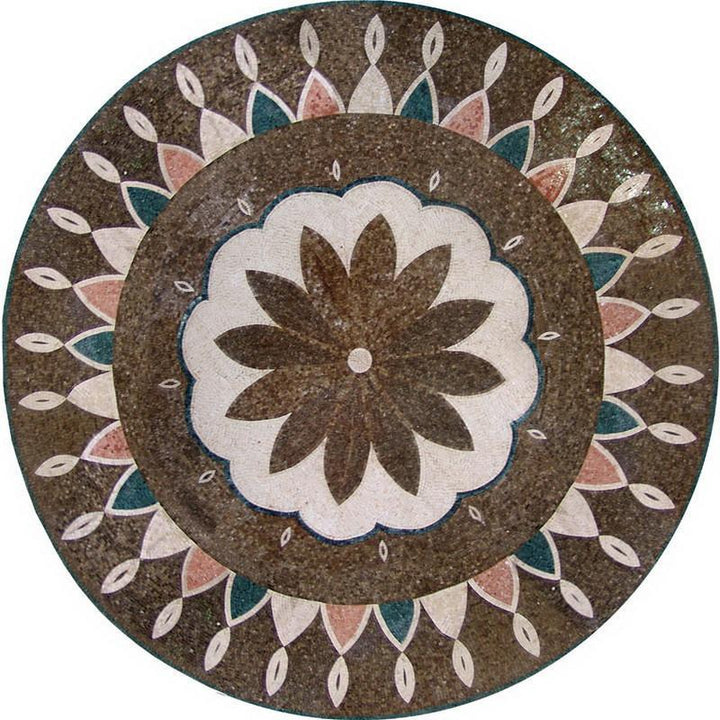 Flower Mosaic Wall Art- Evia