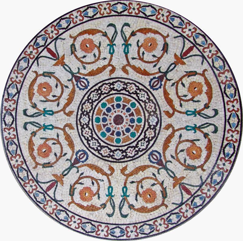 Circular Flower Mosaic - Felicity