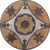 Medallion Art Tile - Star Flower 