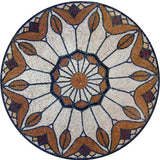 Handcut Stone Floral Medallion- Lorea