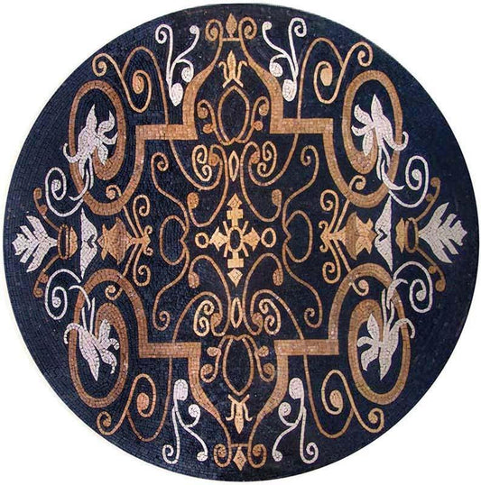 Floral Marble Mosaic