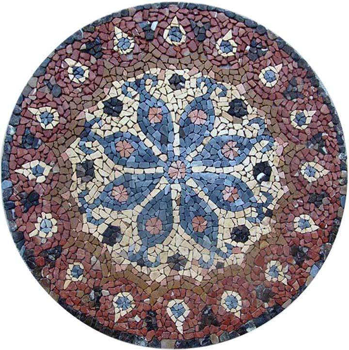 Round Flower Mosaic - Lina
