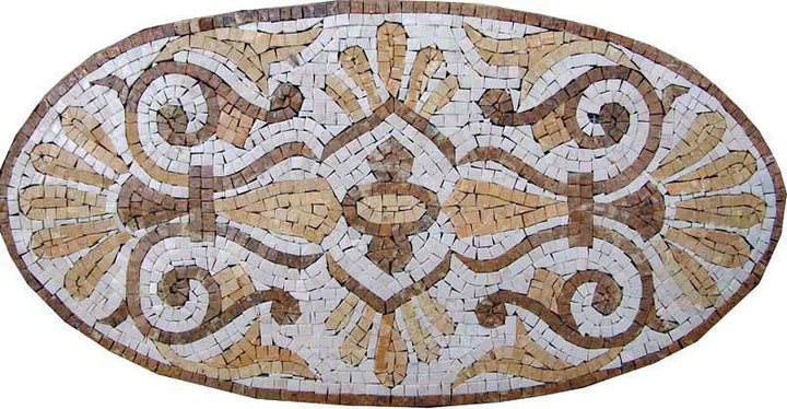 Oval Mosaic Artwork - Nisa II