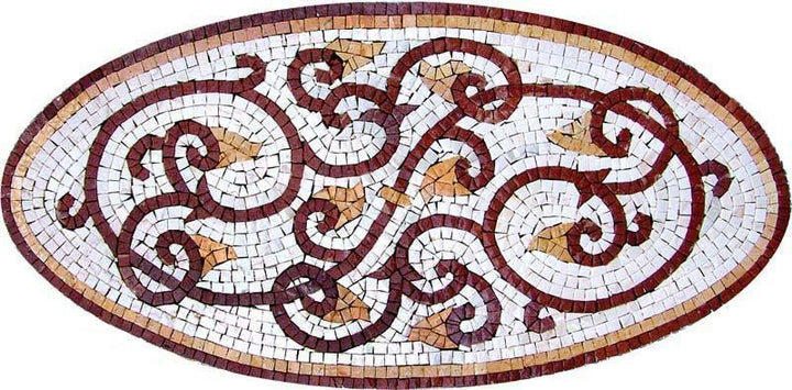 Oval Mosaic Artwork - Anastasia