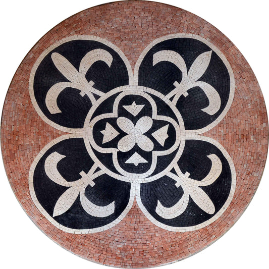 Mosaic Medallion - Medieval Flowers