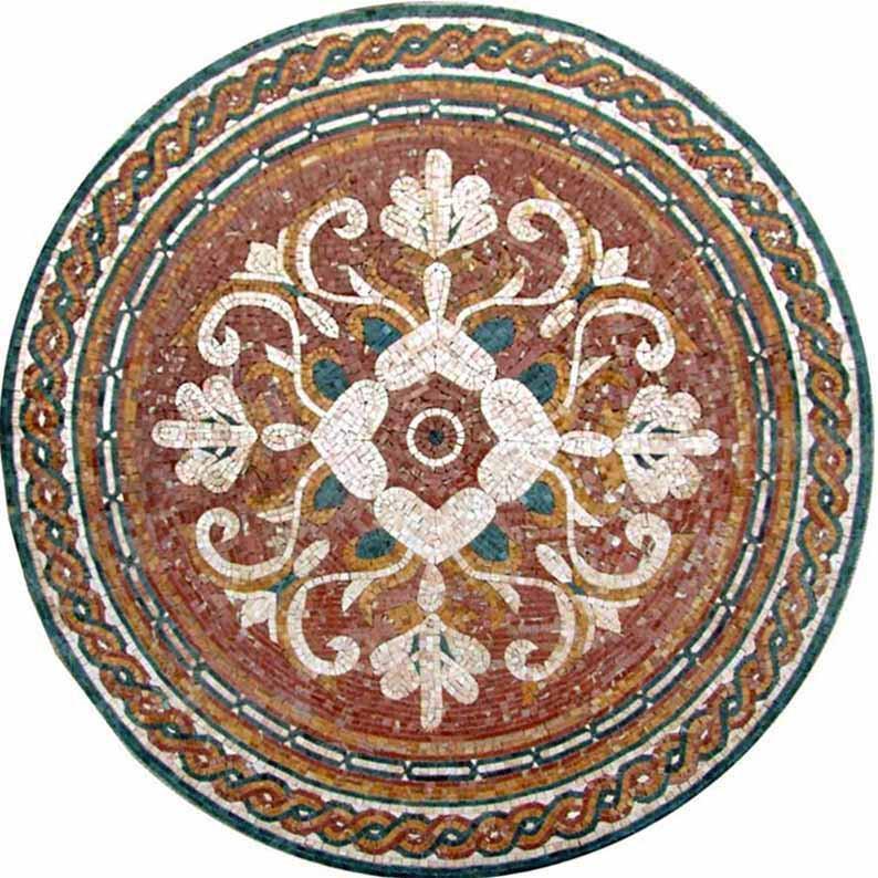 Round Floral Mosaic - Florentina