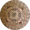 Round Flower Medallion Mosaic - Kaya