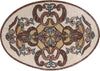 Oval Floor Mosaic - Nisa