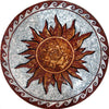 Sun and Waves Medallion - Scilla Mosaic