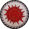 Sun and Waves Medallion - Scilla II Mosaic