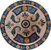 Round Botanical Mosaic - Agater