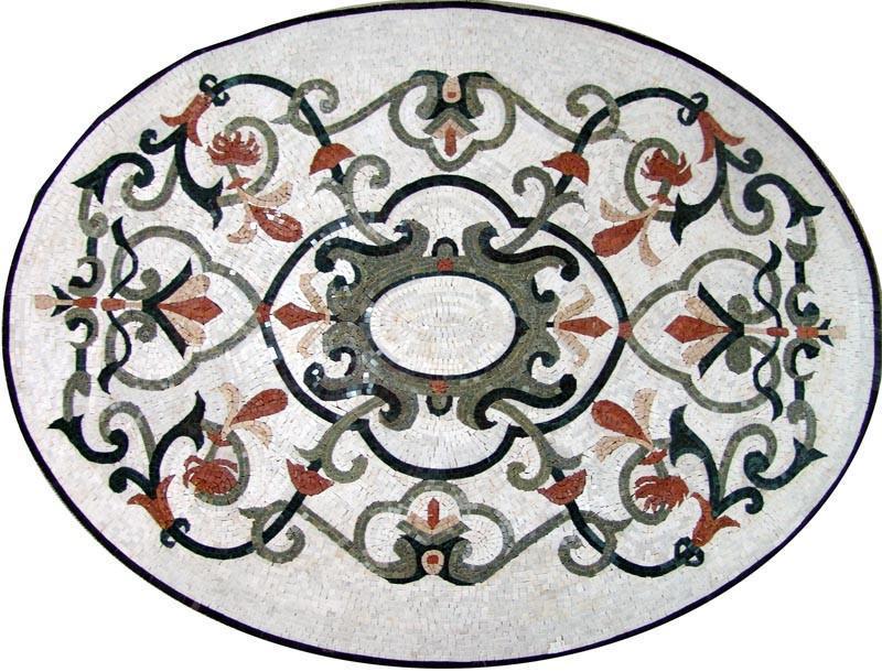 Arabesque Mosaic Oval - Adlai