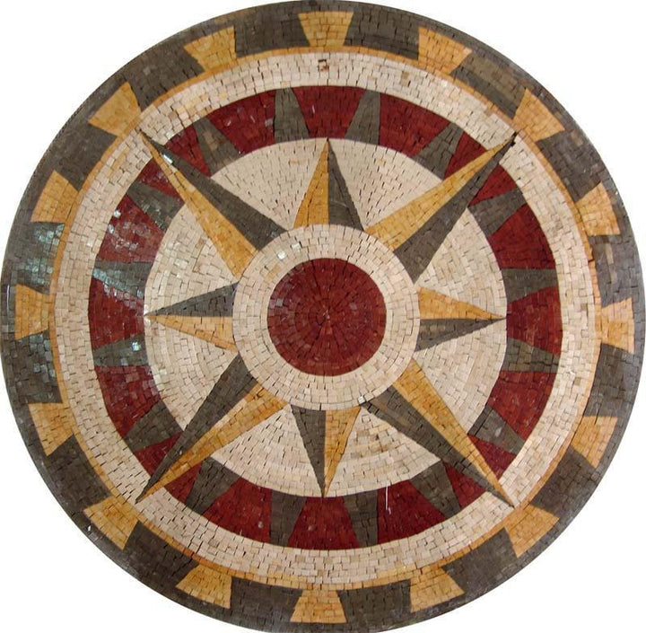 Nautical Stone Mosaic - Poseidon