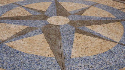 Compass Mosaic Medallion - Jackie
