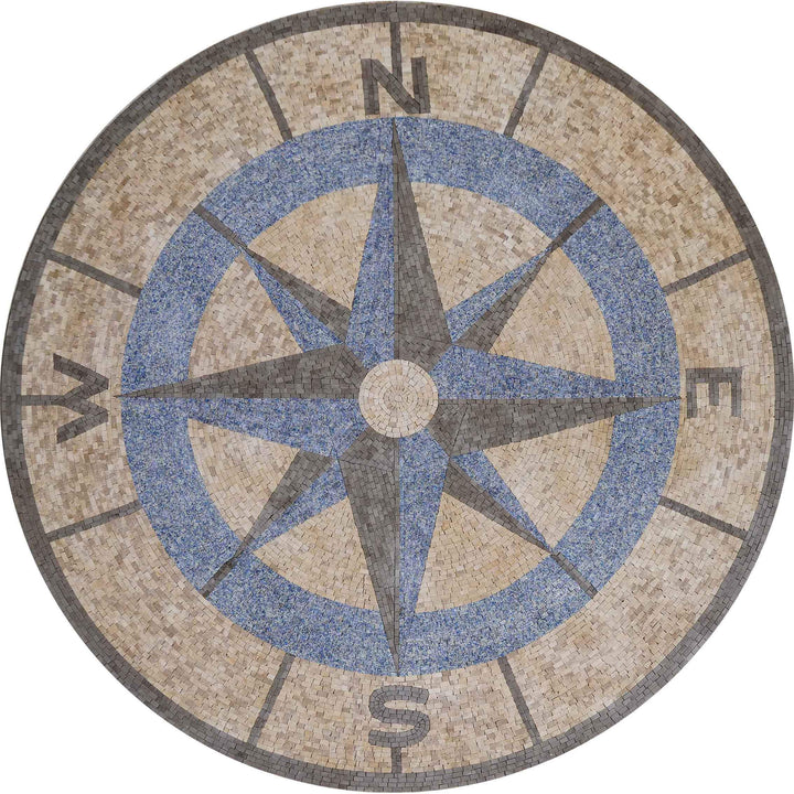 Compass Mosaic Medallion - Jackie