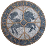 Mosaic Art - Horse Medallion