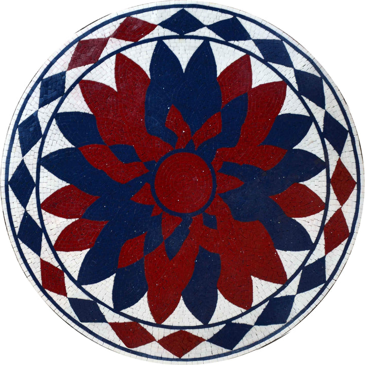 Mosaic Medallion - Floral Ink