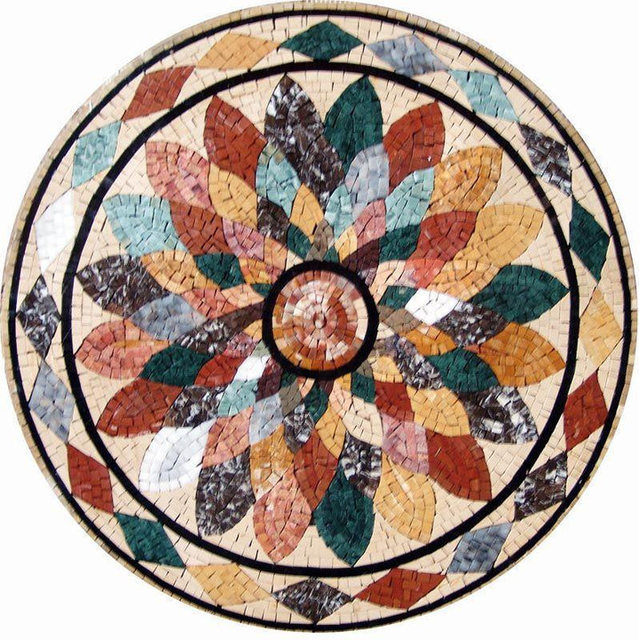 Flower Mosaic Rondure - Astrid
