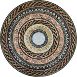 Geometric Mosaic Medallion - Peruvian