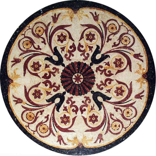 Ornamental Floral Medallion - Nalini Mosaic
