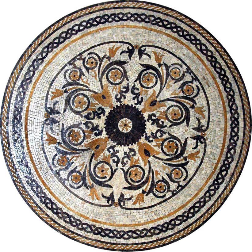 Decorative Botanical Rondure - Chelsea Mosaic