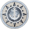 Mosaic Medallion - Anchor Bianco