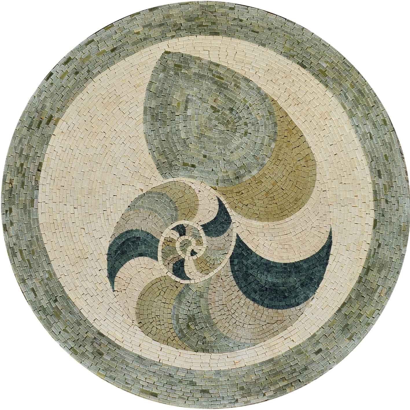 Nautilus Medallion Mosaic Marble