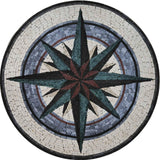 Marble Mosaic Compass - Viridi Circuitum